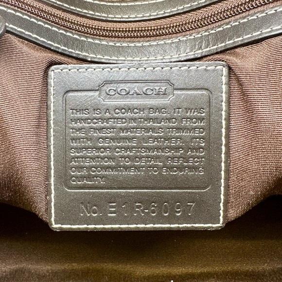 Coach Limited Edition Signature Brown Jacquard Leather Satchel - Picture 11 of 12